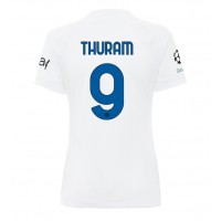 Camiseta Inter Milan Marcus Thuram #9 Segunda Equipación Replica 2023-24 para mujer mangas cortas